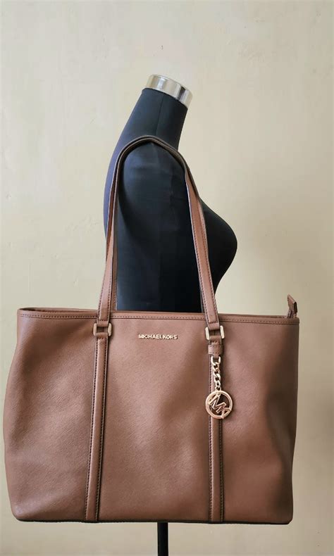 michael kors sady shopper|Michael Kors Leather Large Sady Shopper Tote .